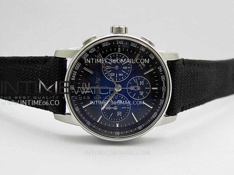 Code 11.59 Chrono 26393 SS APSF 1:1 Best Edition Blue Ombre Dial On Black Nylon Strap Super Clone SA4401